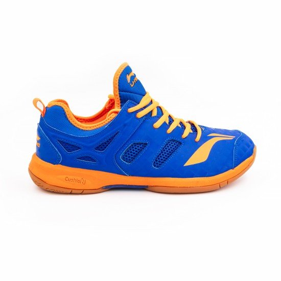 Кроссовки для бадминтона Li-Ning Brio II (сине-оранжевые)