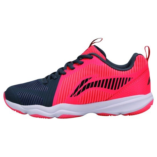 Кроссовки женские для бадминтона Li-Ning Ranger TD (розово-синие)