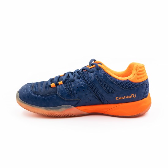 Кроссовки для бадминтона Li-Ning Elite (темно-сине-оранжевые)