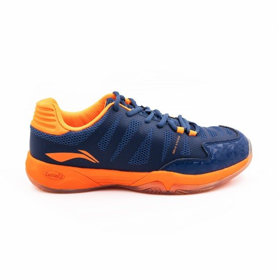 Кроссовки для бадминтона Li-Ning Elite (темно-сине-оранжевые)