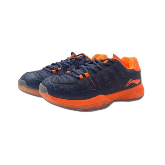 Кроссовки для бадминтона Li-Ning Elite (темно-сине-оранжевые)
