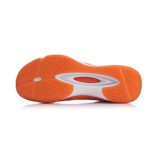 Кроссовки мужские для бадминтона Li-Ning Falcon TD легкие (оранжевые)
