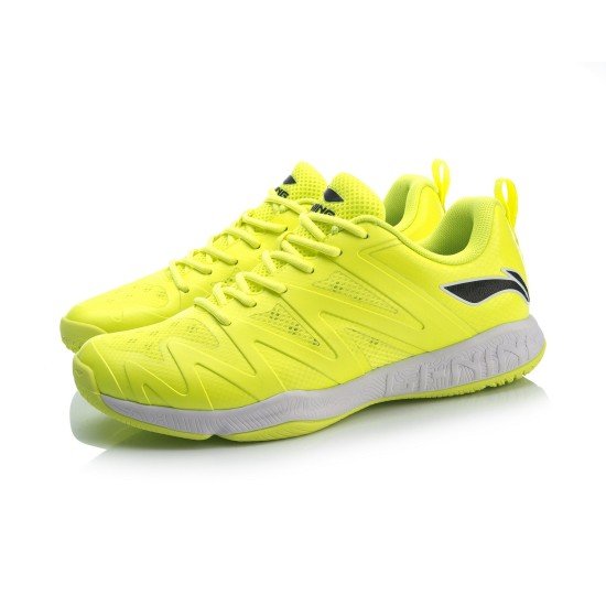 Кроссовки мужские для бадминтона Li-Ning Falcon TD легкие (салатовые)