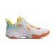 Кроссовки мужские для бадминтона Li-Ning Ranger V (бело-оранжевые)