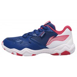Кроссовки женские для бадминтона Li-Ning Sonic 2.0 (темно-сине-белые)