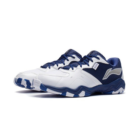 Кроссовки мужские для бадминтона Li-Ning Ranger 6.0 LT (бело-синие)