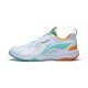 Кроссовки для бадминтона Li-Ning Thunderbolt LITE (бело-салатово-оранжевые)