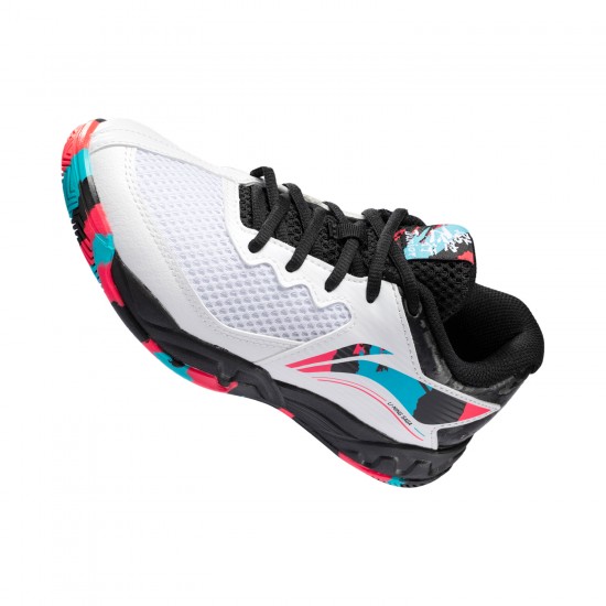 Кроссовки детские для бадминтона Li-Ning AYTT008-1 (белые)