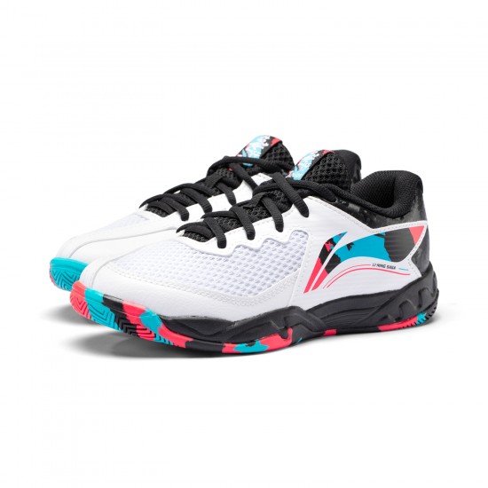 Кроссовки детские для бадминтона Li-Ning AYTT008-1 (белые)