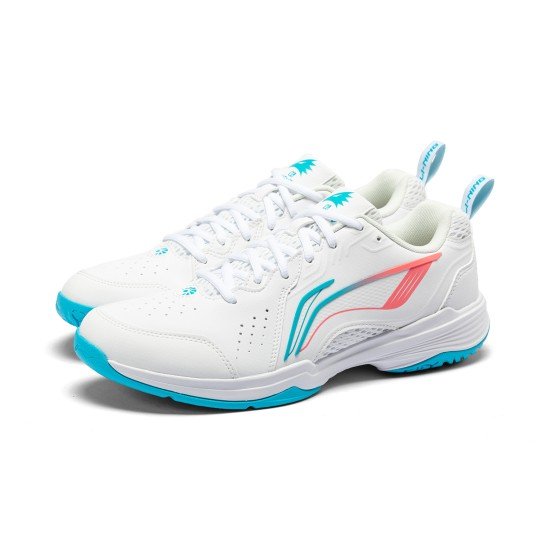 Кроссовки для бадминтона Li-Ning Almighty 2.0 (бело-голубые)