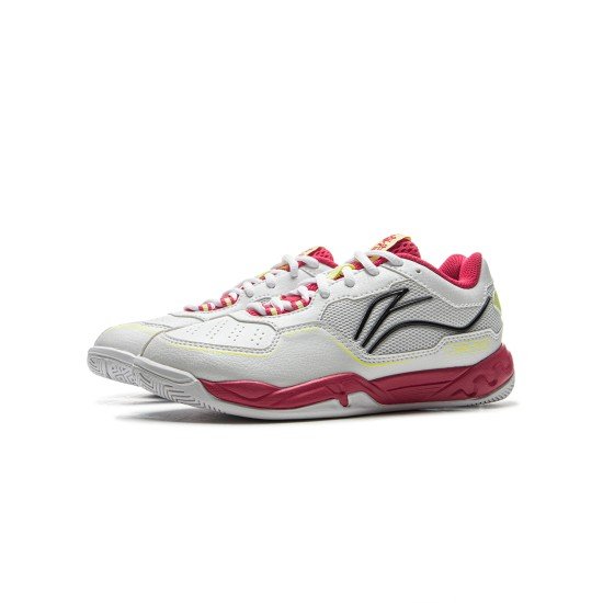 Кроссовки детские для бадминтона Li-Ning Saga III (белые)