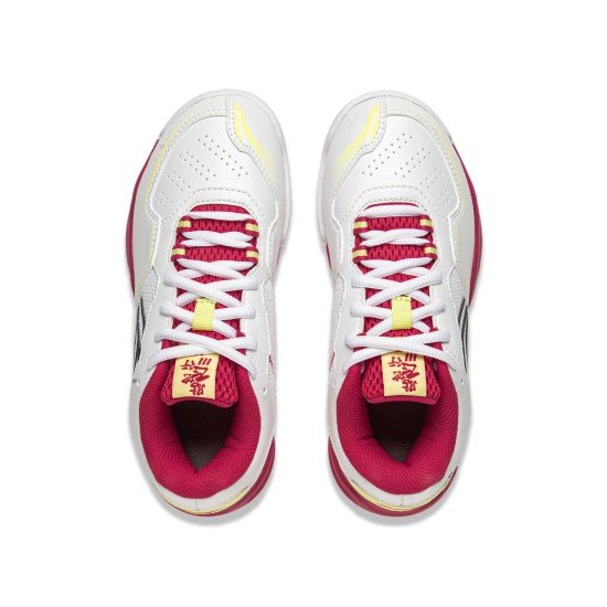 Кроссовки детские для бадминтона Li-Ning Saga III (белые)