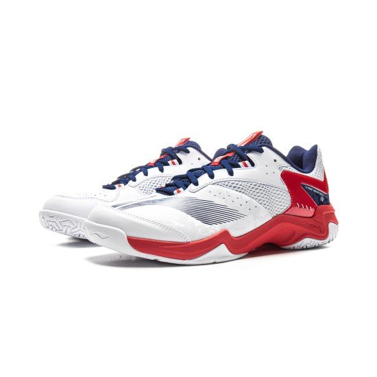 Кроссовки для бадминтона Li-Ning Sound Wave 4 (бело-красные)