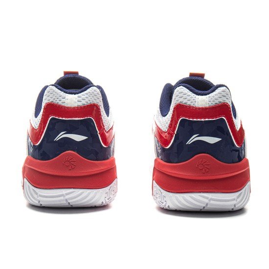 Кроссовки для бадминтона Li-Ning Sound Wave 4 (бело-красные)