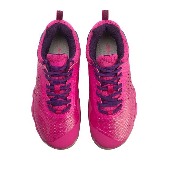 Кроссовки женские для бадминтона Li-Ning Sonic Boom (розово-фиолетовые)