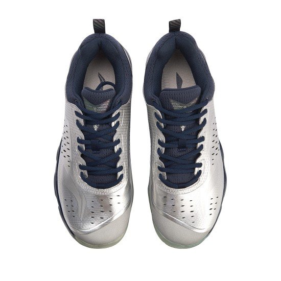 Кроссовки мужские для бадминтона Li-Ning Sonic Boom (серебристо-черные)