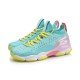 Кроссовки женские для бадминтона Li-Ning Sonic Boom 2.0 (голубо-розовые)