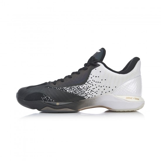 Кроссовки мужские для бадминтона Li-Ning Pounce (черно-белые)