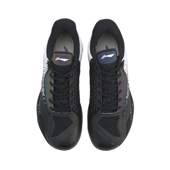 Кроссовки мужские для бадминтона Li-Ning Pounce (черно-белые)