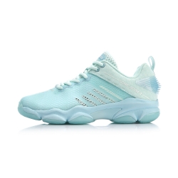 Кроссовки женские для бадминтона Li-Ning Sonic Boom 3.0 (голубые)