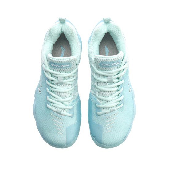 Кроссовки женские для бадминтона Li-Ning Sonic Boom 3.0 (голубые)