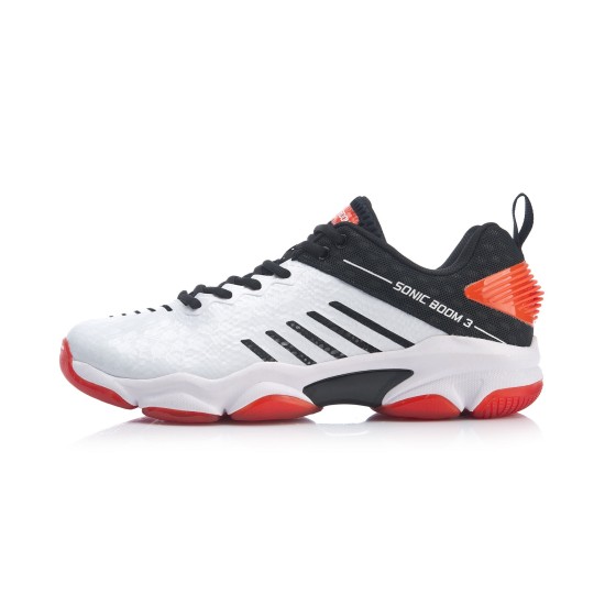 Кроссовки мужские для бадминтона Li-Ning Sonic Boom 3.0 (белые)