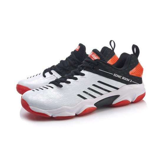 Кроссовки мужские для бадминтона Li-Ning Sonic Boom 3.0 (белые)