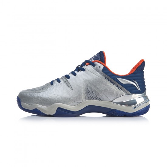 Кроссовки мужские для бадминтона Li-Ning Sonic Boom 4.0 (серебристые)