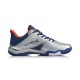 Кроссовки мужские для бадминтона Li-Ning Sonic Boom 4.0 (серебристые)