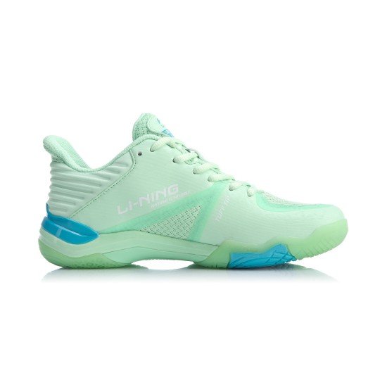 Кроссовки женские для бадминтона Li-Ning Sonic Boom 4.0 (голубые)
