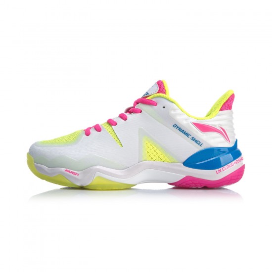 Кроссовки женские для бадминтона Li-Ning Sonic Boom 4.0 (белые)