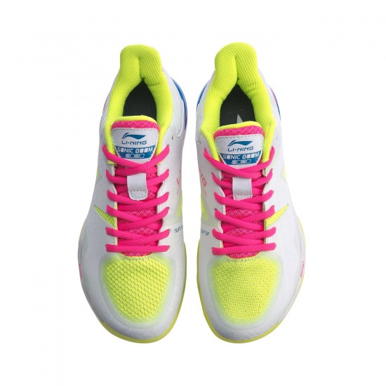 Кроссовки женские для бадминтона Li-Ning Sonic Boom 4.0 (белые)