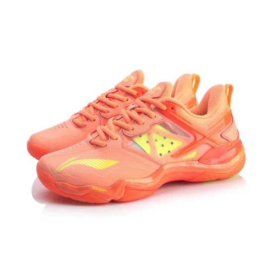 Кроссовки женские для бадминтона Li-Ning Sonic Boom 2020 OP (персиковые)