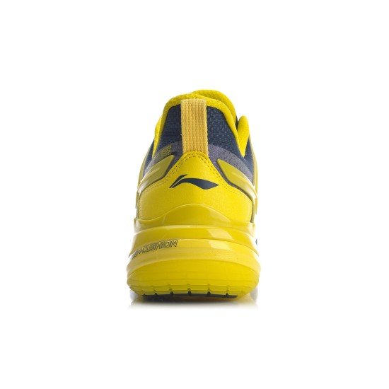Кроссовки мужские для бадминтона Li-Ning Sonic Boom 2020 OP (серо-желтые)