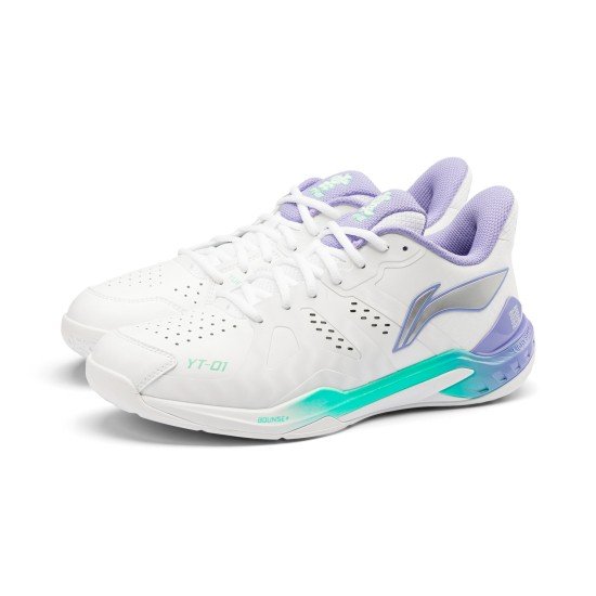 Кроссовки для бадминтона Li-Ning Yun Ting YT-01 (бело-фиолетовые)