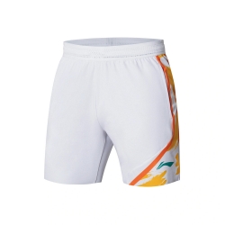 Шорты мужские для бадминтона (белые) Li-NING AAPR065-3