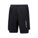 Шорты мужские для бадминтона c компрессионным бельем (черные) Li-NING AAPU131-1