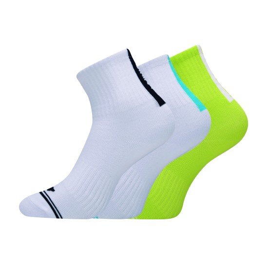 Носки женские средние 3 пары (бел, бел/г, салатовые) Li-NING AWLP026-1