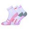 Носки женские средние 3 пары (бел/роз, бел/крас, бел/сал) Li-NING AWLQ008-1