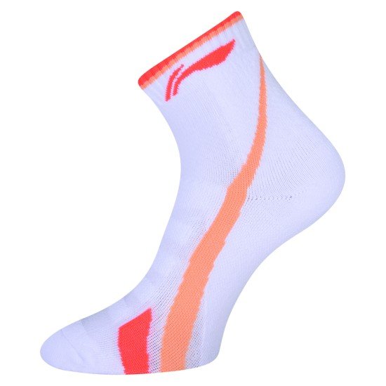 Носки женские средние (белый/оранж) LI-NING AWLQ012-3