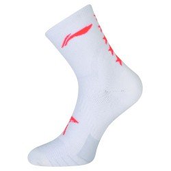 Носки мужские высокие (бел/оранж) Li-NING AWLQ029-2