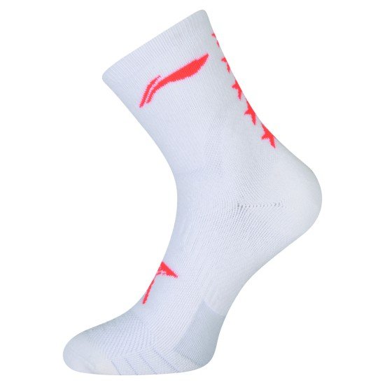 Носки мужские высокие (бел/оранж) Li-NING AWLQ029-2