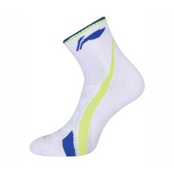 Носки мужские высокие (белые с салатов син) Li-NING AWLQ033-1
