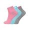 Носки женские средние 3 пары (серые,голуб, розвоые) Li-NING AWSL236-1
