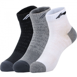 Носки мужские средние 3 пары (черн, сер, бел) Li-NING AWSM203-1