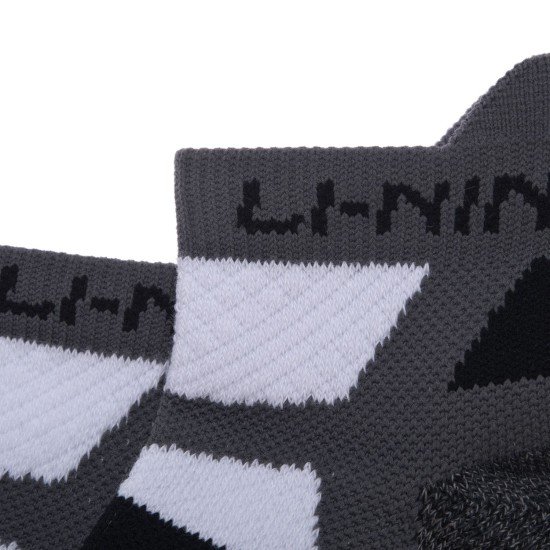 Носки мужские низкие (бел/черн) Li-NING AWSM207-1