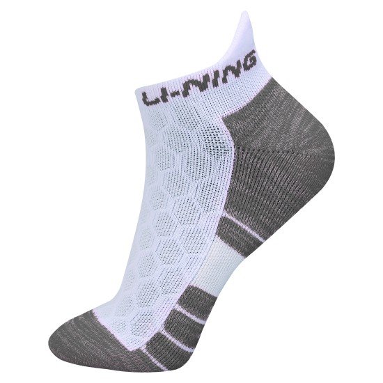 Носки мужские низкие (бел/сер) Li-NING AWSN245-2