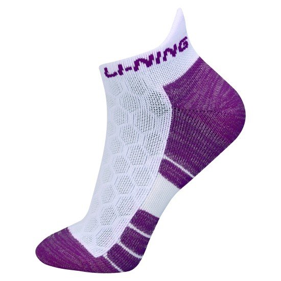 Носки женские низкие (бел/пурпурн) LI-NING AWSN298-2