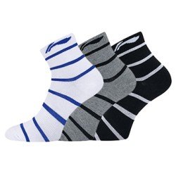 Носки мужские средние 3 пары (черн, сер, бел) Li-NING AWSP197-1