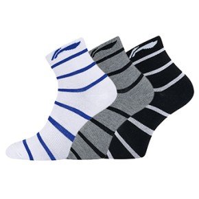 Носки мужские средние 3 пары (черн, сер, бел) Li-NING AWSP197-1